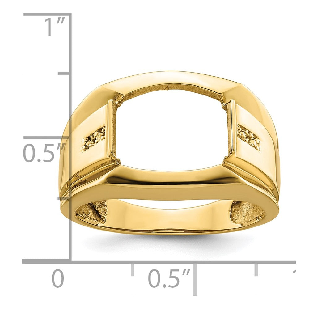10K Yellow Gold Gents Ring Mounting