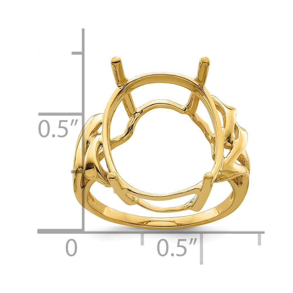 10K Yellow Gold Ladies Ring Mounting