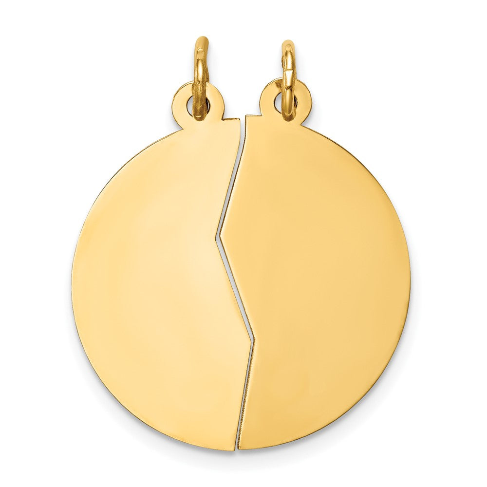 10K Yellow Gold 10K Mizpah 2-Piece Charm