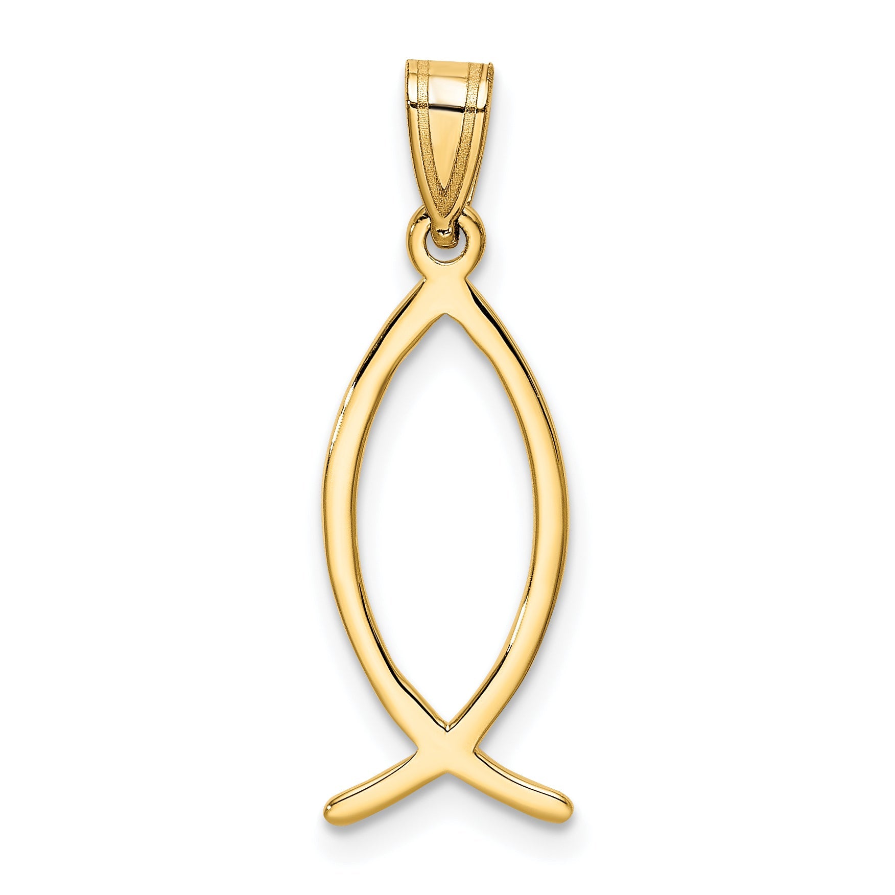 10K Yellow Gold Ichthus Fish Charm