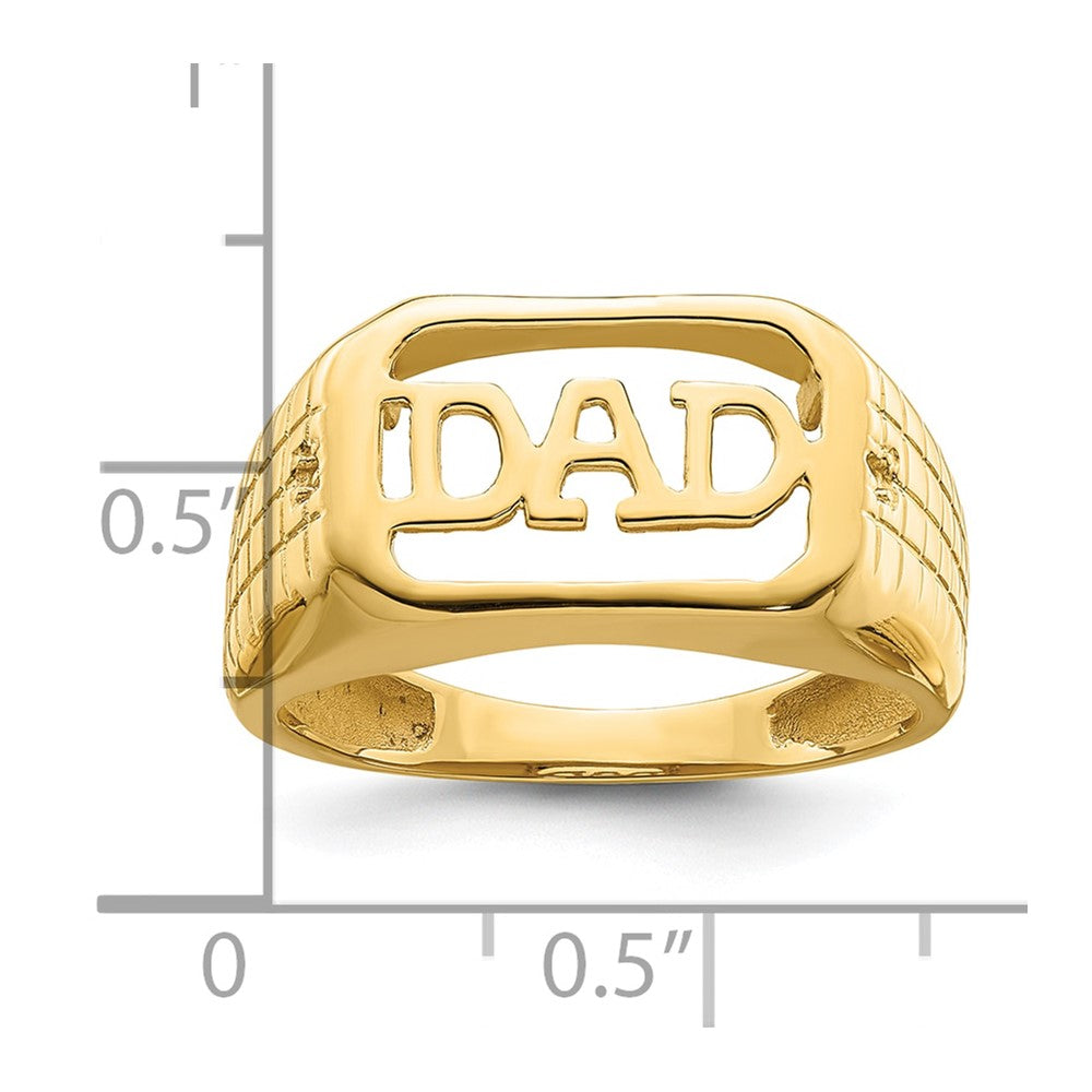 10K Yellow Gold 10K Men'S Band Mounting