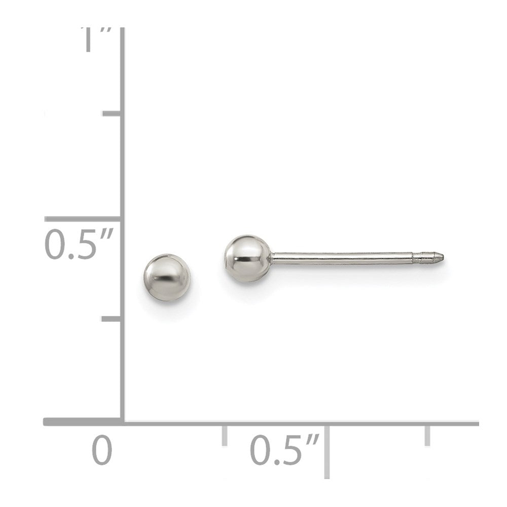 Titanium Inverness 3mm Ball Post Earrings