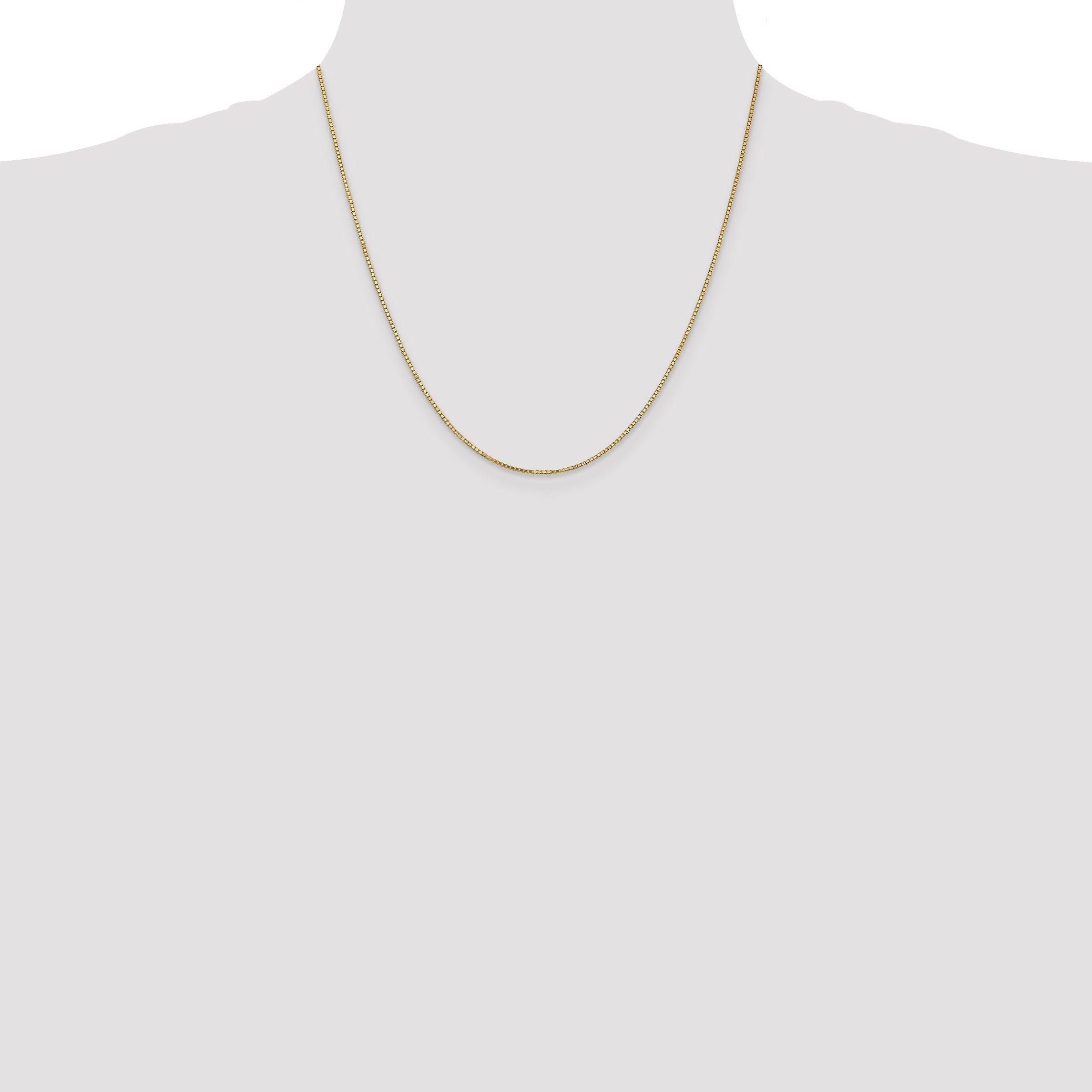 20 Inch 14K 1.2mm Box Chain Necklace