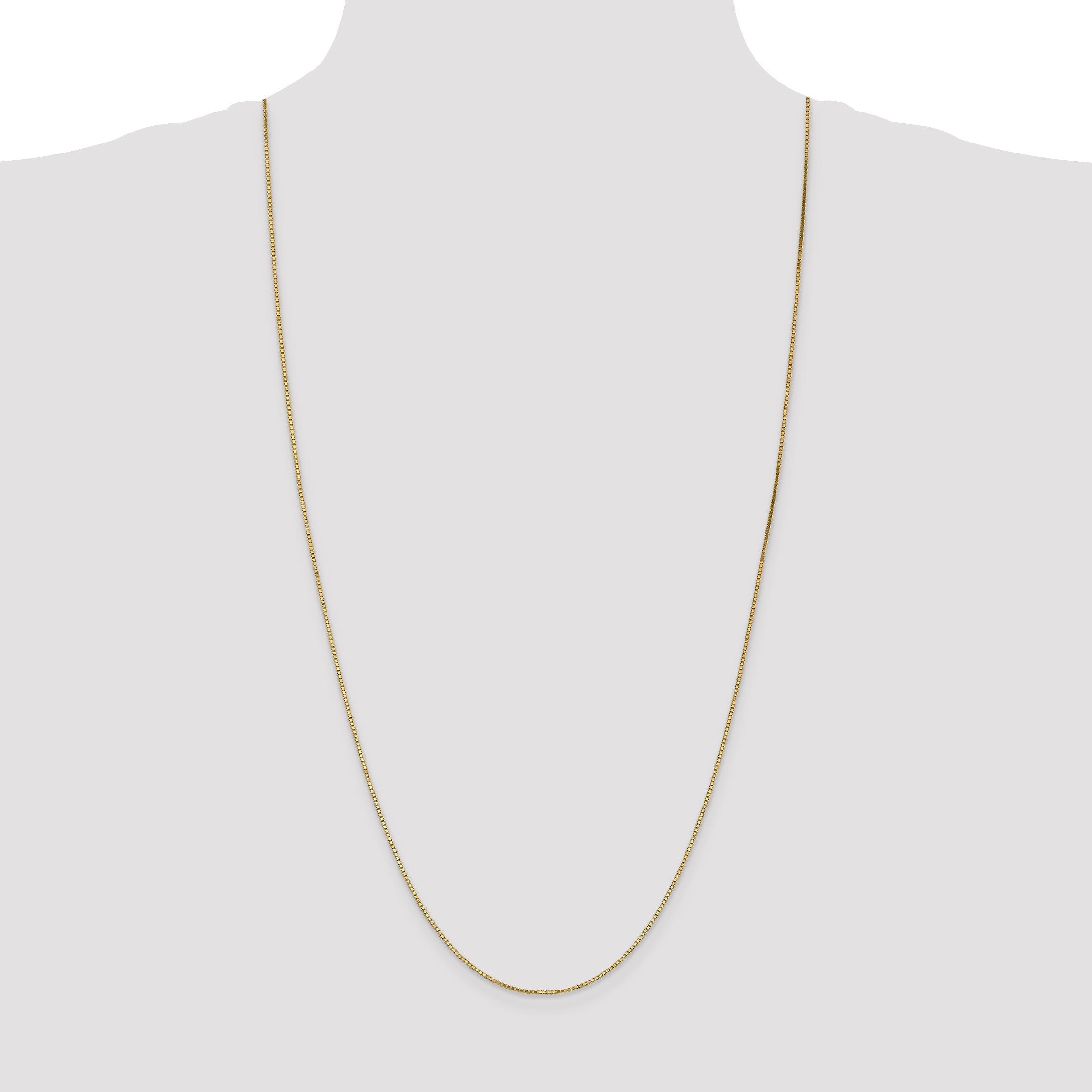 30 Inch 14K 1.2mm Box Chain Necklace