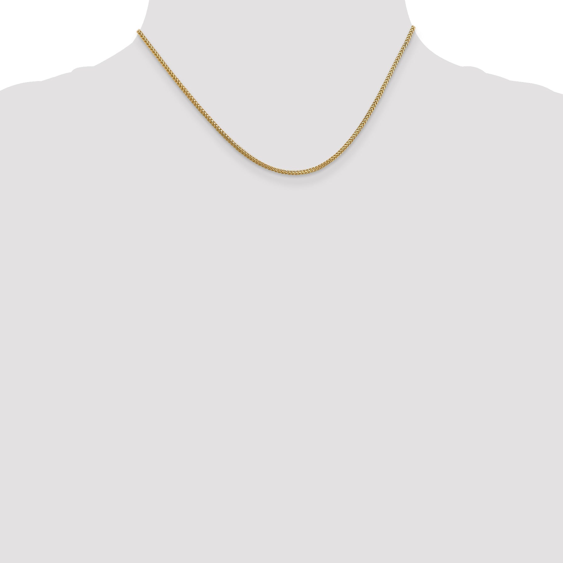 16 Inch 14K 1.25mm Franco Chain Necklace