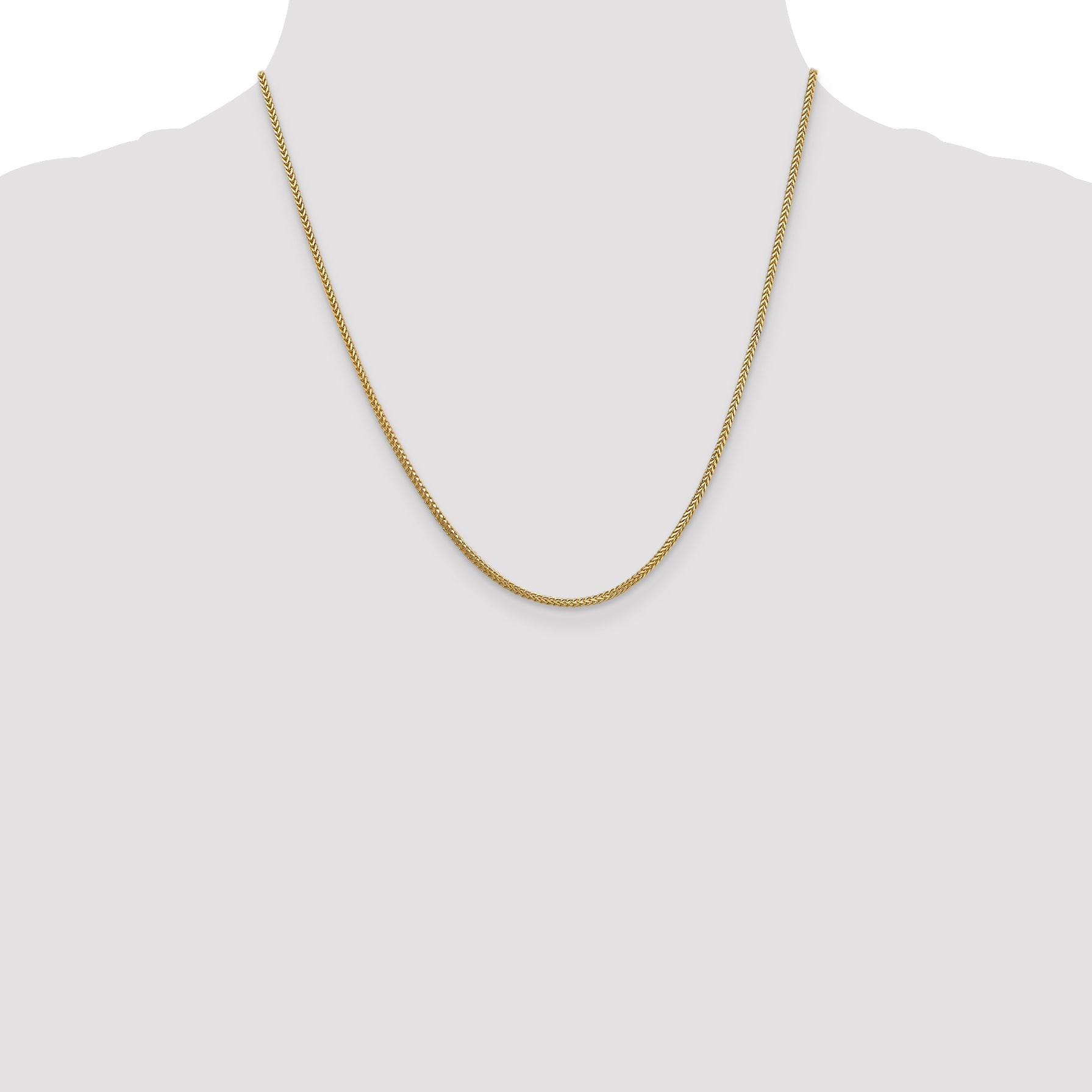 20 Inch 14K 1.25mm Franco Chain Necklace