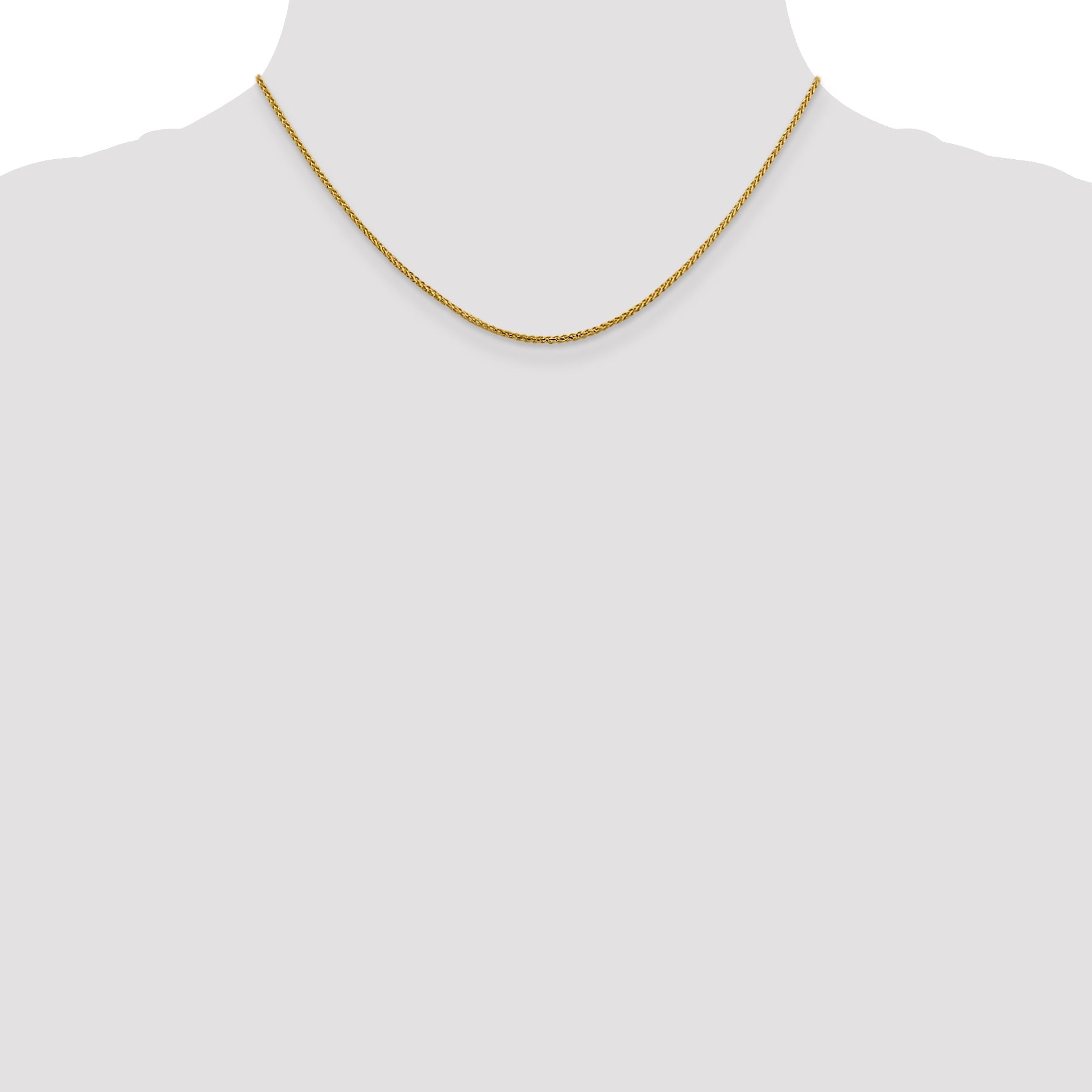 16 Inch 14K 1.4mm D/C Open Franco Chain Necklace