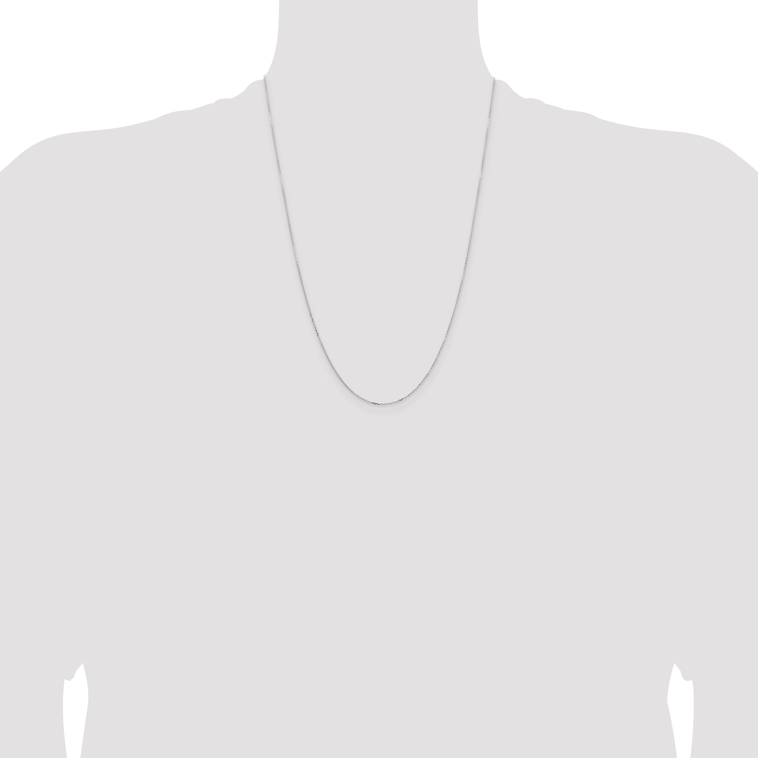 24 Inch 14K Yellow Gold .85mm D/C Cable Chain Necklace