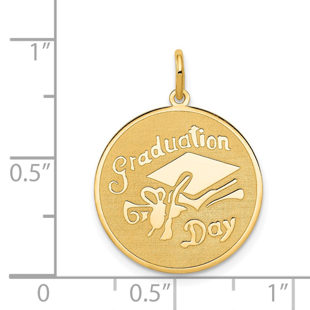 14k Yellow Gold 14k GRADUATION DAY Disc Charm