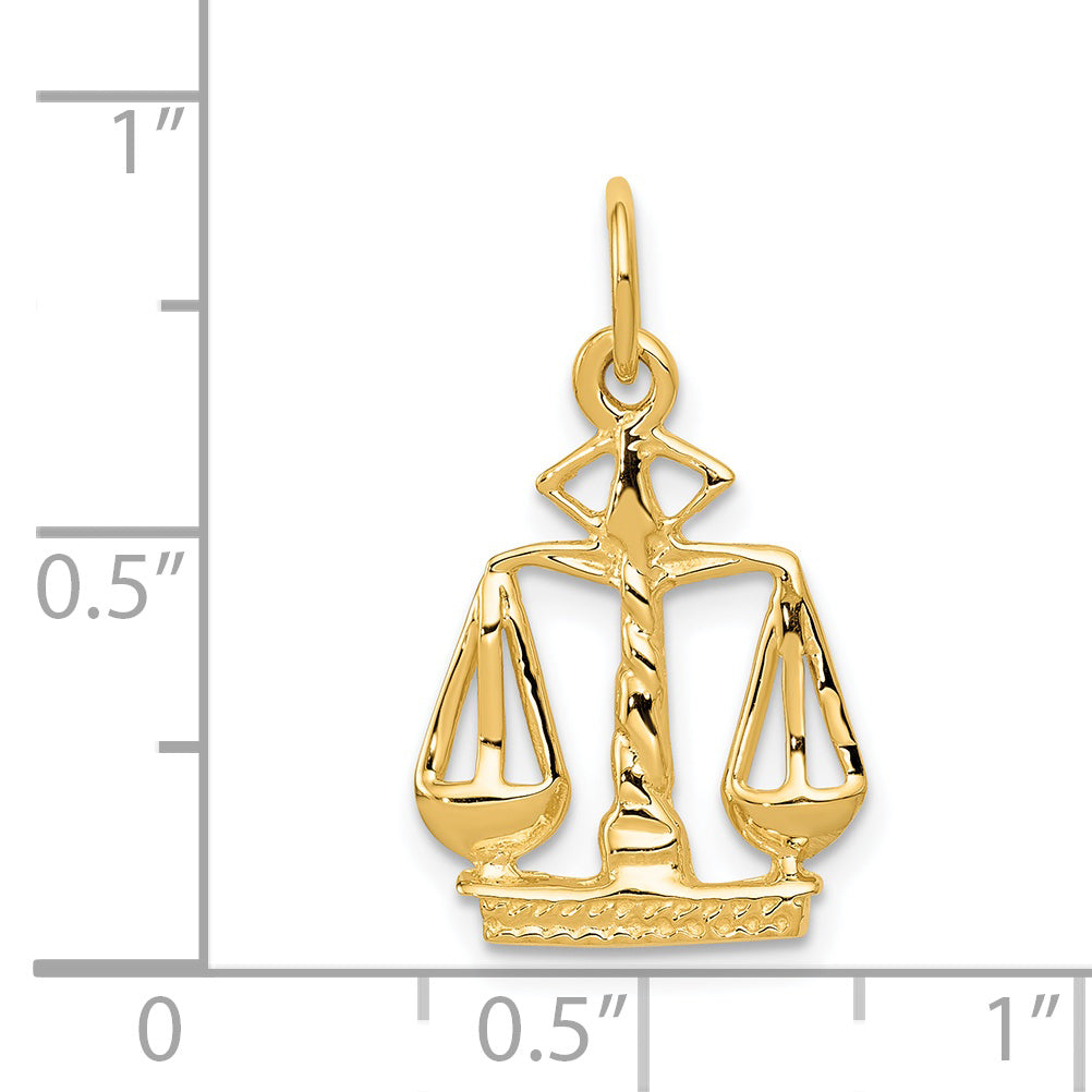 14k Yellow Gold 14k Scales Of Justice Charm