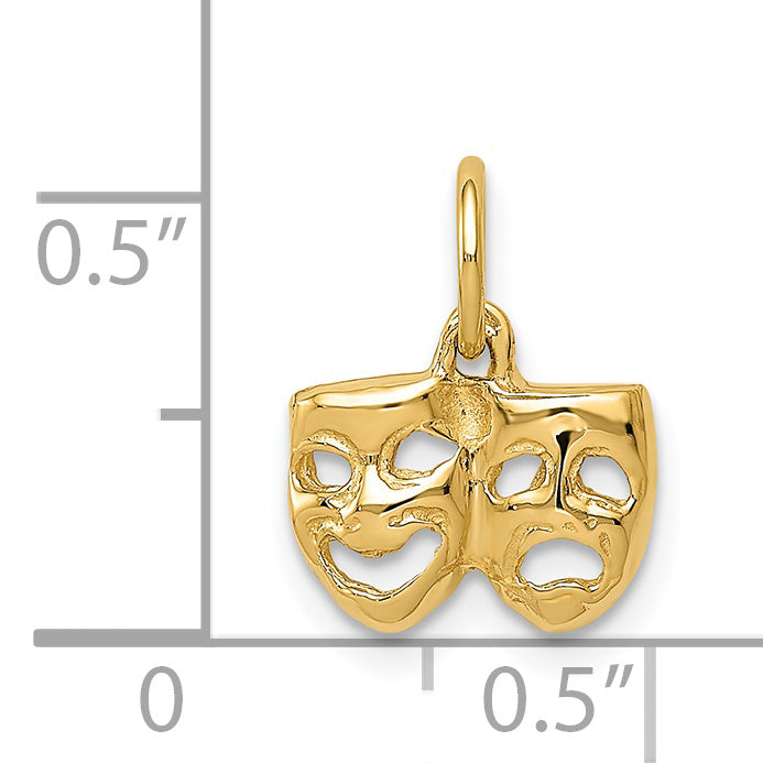14k Yellow Gold 14k Comedy/Tragedy Charm