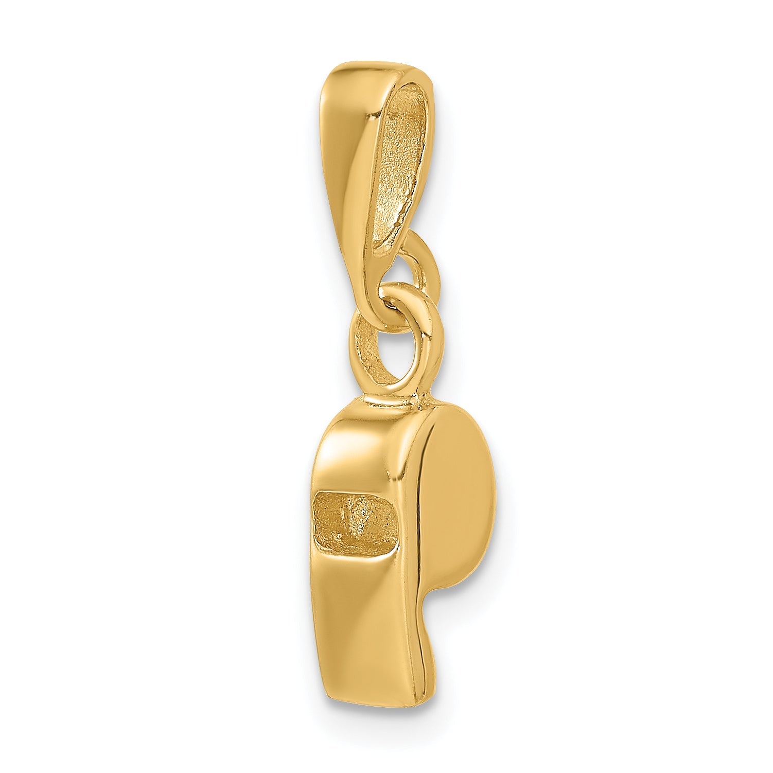 14k Yellow Gold 14K 3D Sports Whistle Pendant