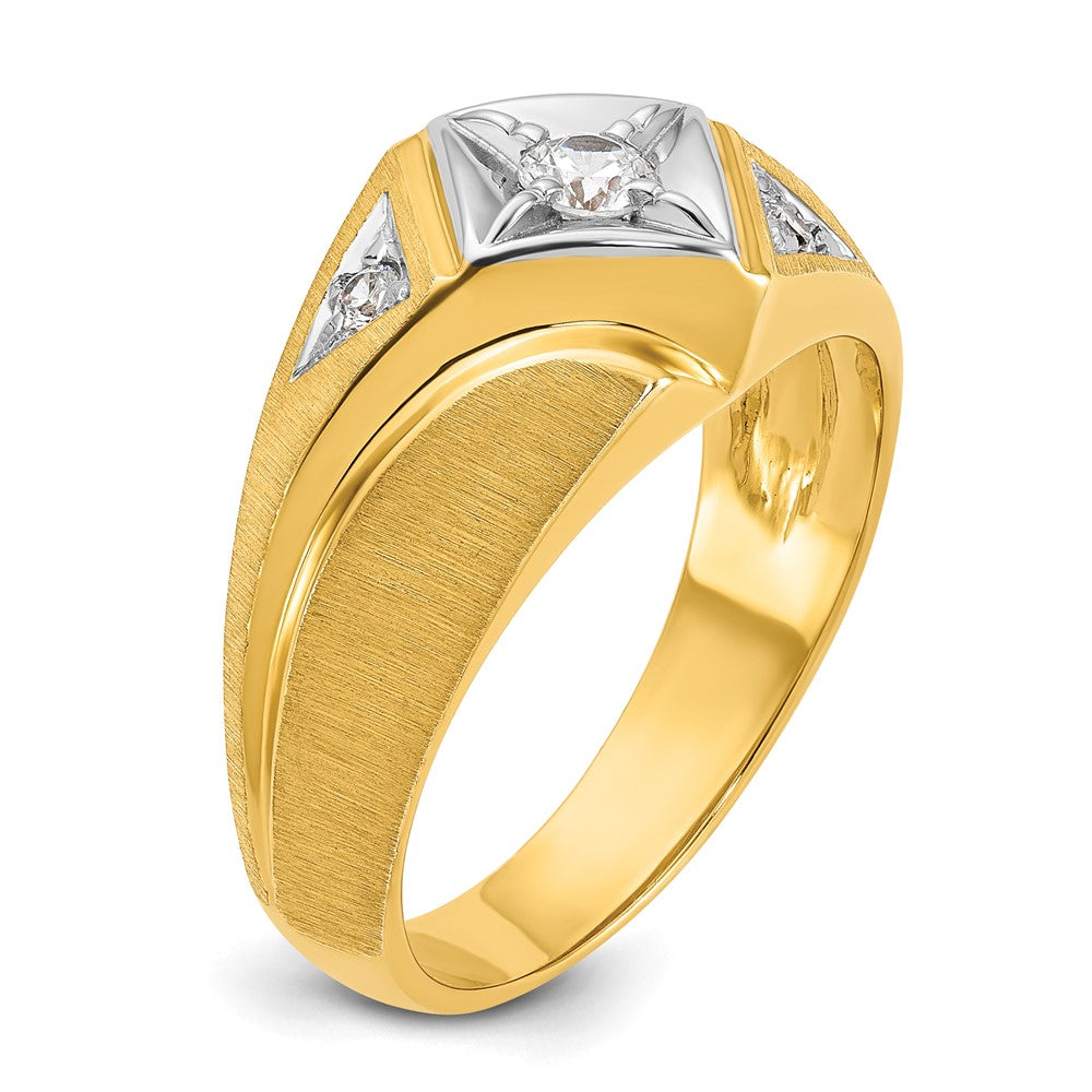 10K Two-Tone 10Ky Fancy Ring Mounting