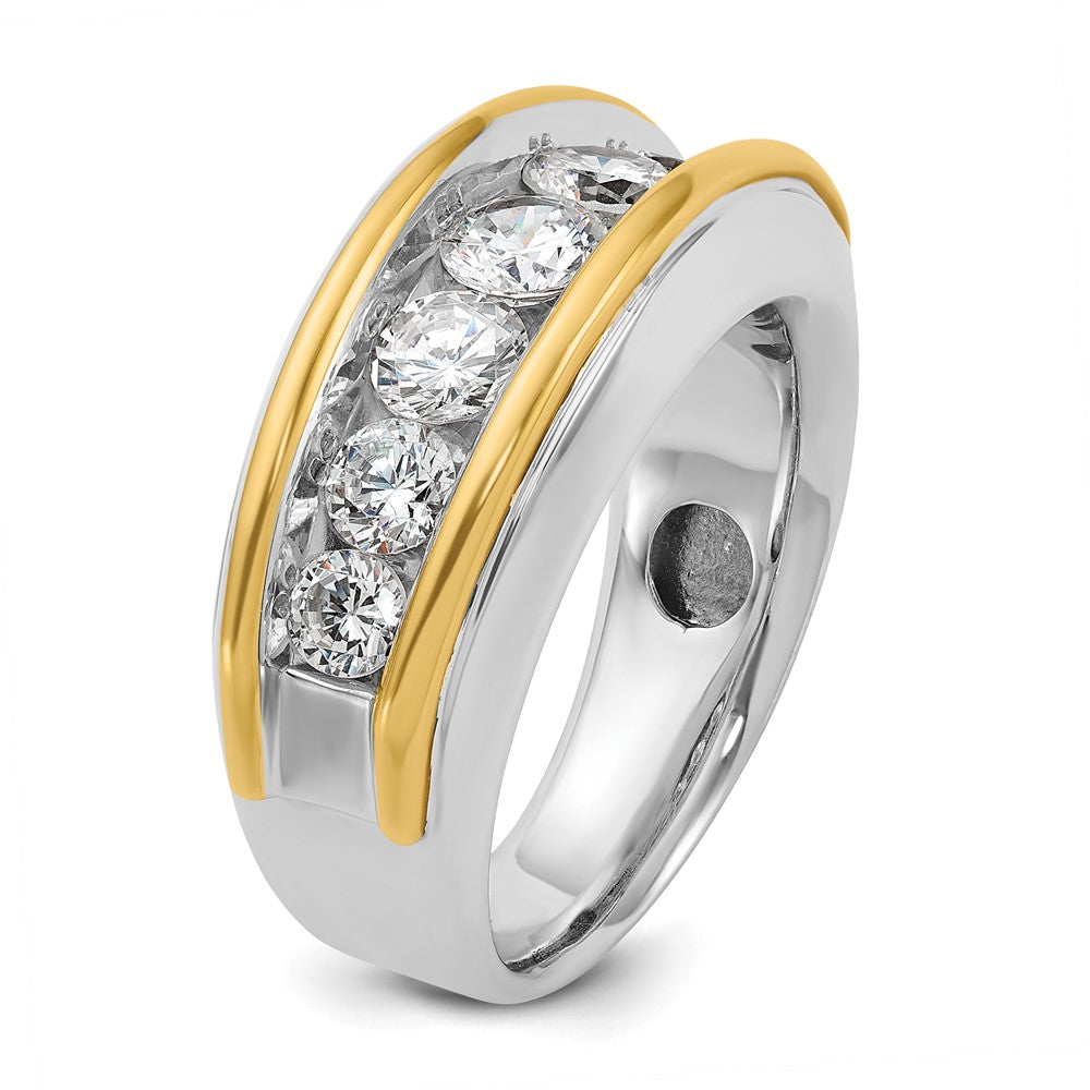 14k Two-tone Two Tone 2 Ct. Lab Grown Diamond VS/SI+ G+ Men's Ring
