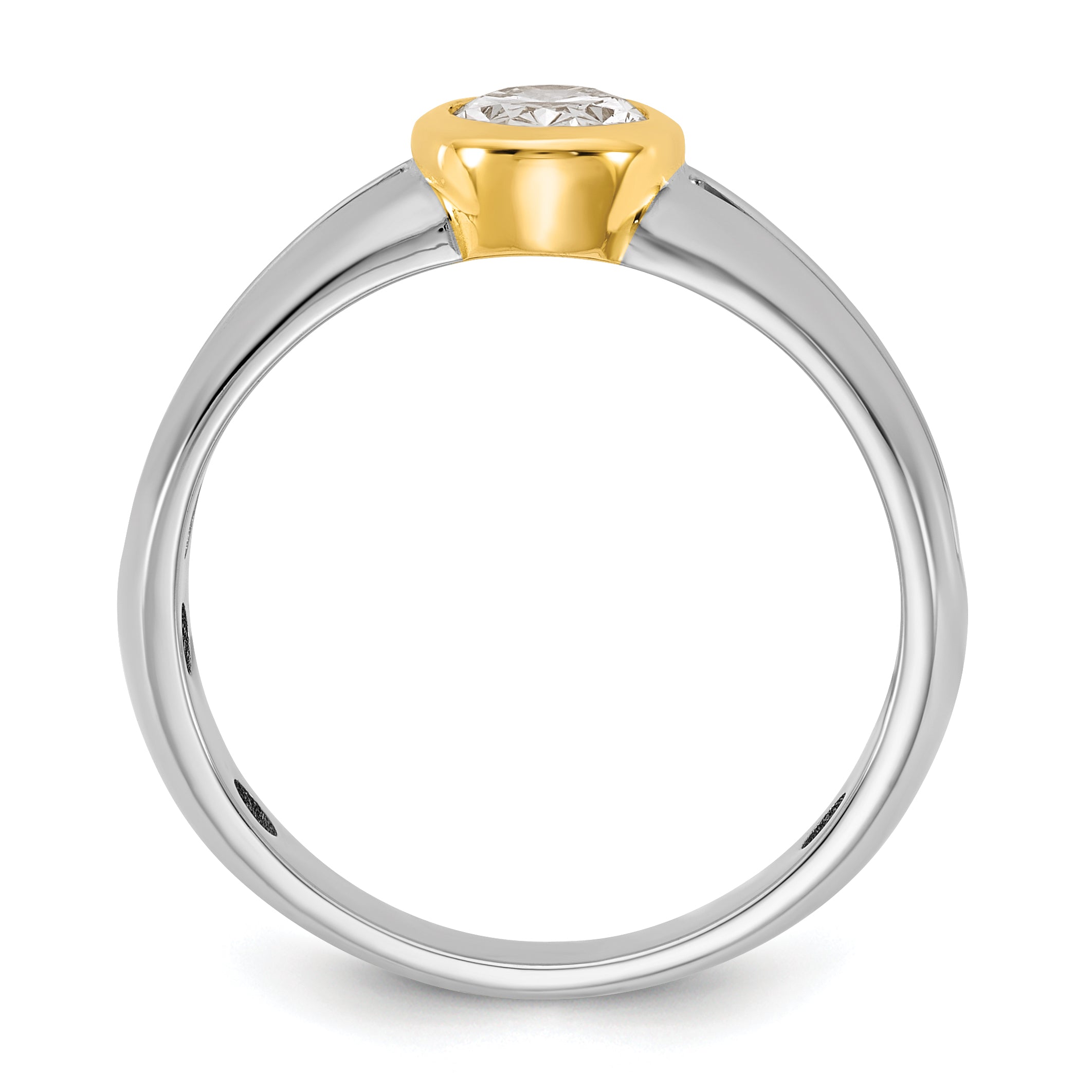 14K Two Tone Ibgoodman 1 Carat Lab Grown Diamond Vs/Si+ G+ Complete Men'S Wedding Band