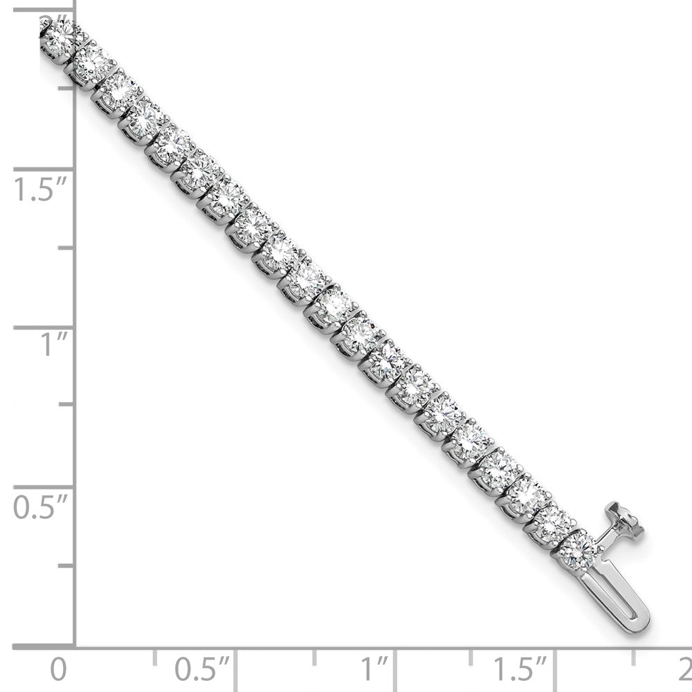 14k White Gold 5 Ct. Lab Grown Diamond VS/SI+ G+ Tennis Bracelet 7 Inch