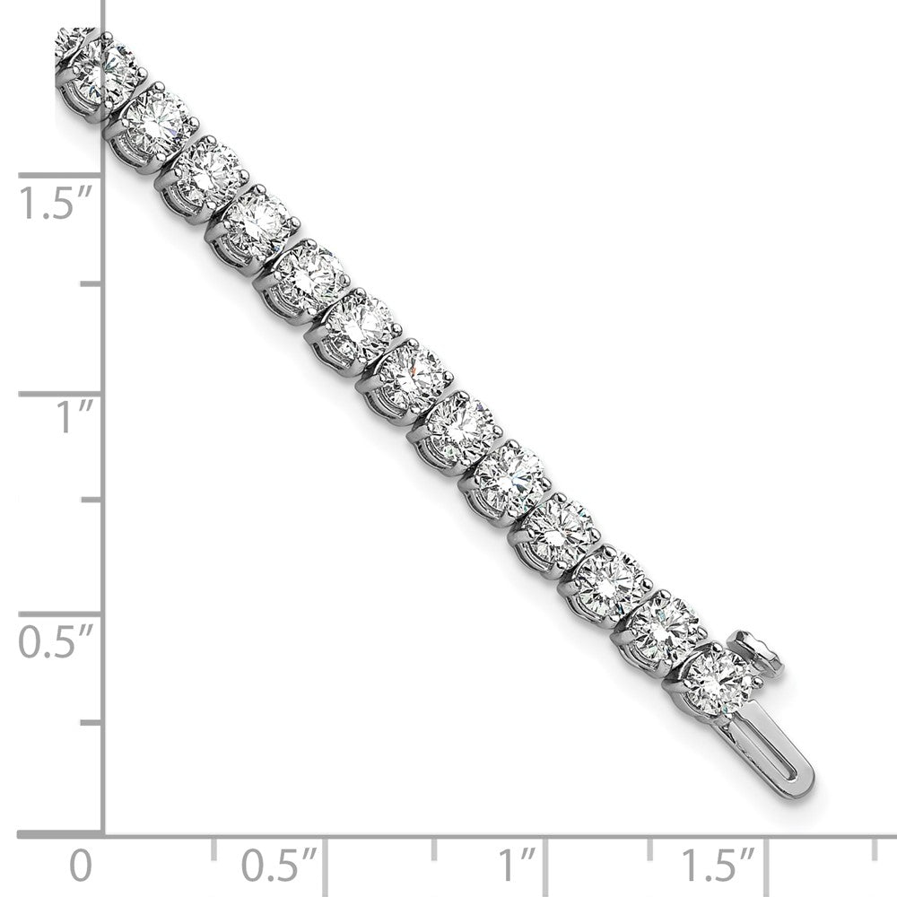 14k White Gold  9 Ct. Lab Grown Diamond VS/SI+ G+ Complete Tennis Bracelet