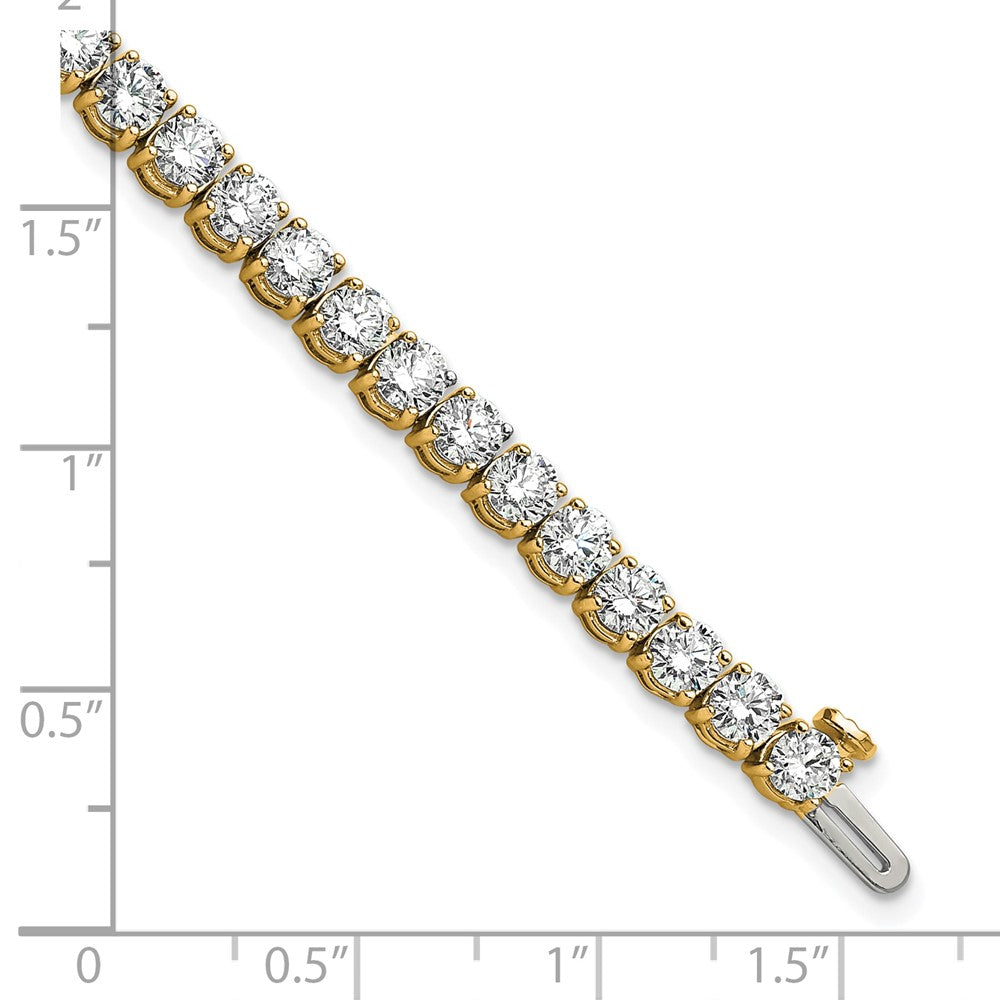 14k Yellow Gold 9 Ct. Lab Grown Diamond VS/SI+ G+ Tennis Bracelet