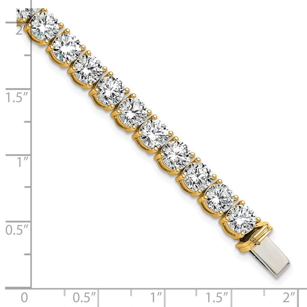14k Yellow Gold 22 1/2 Ct. Lab Grown Diamond VS/SI+ G+ Tennis Bracelet
