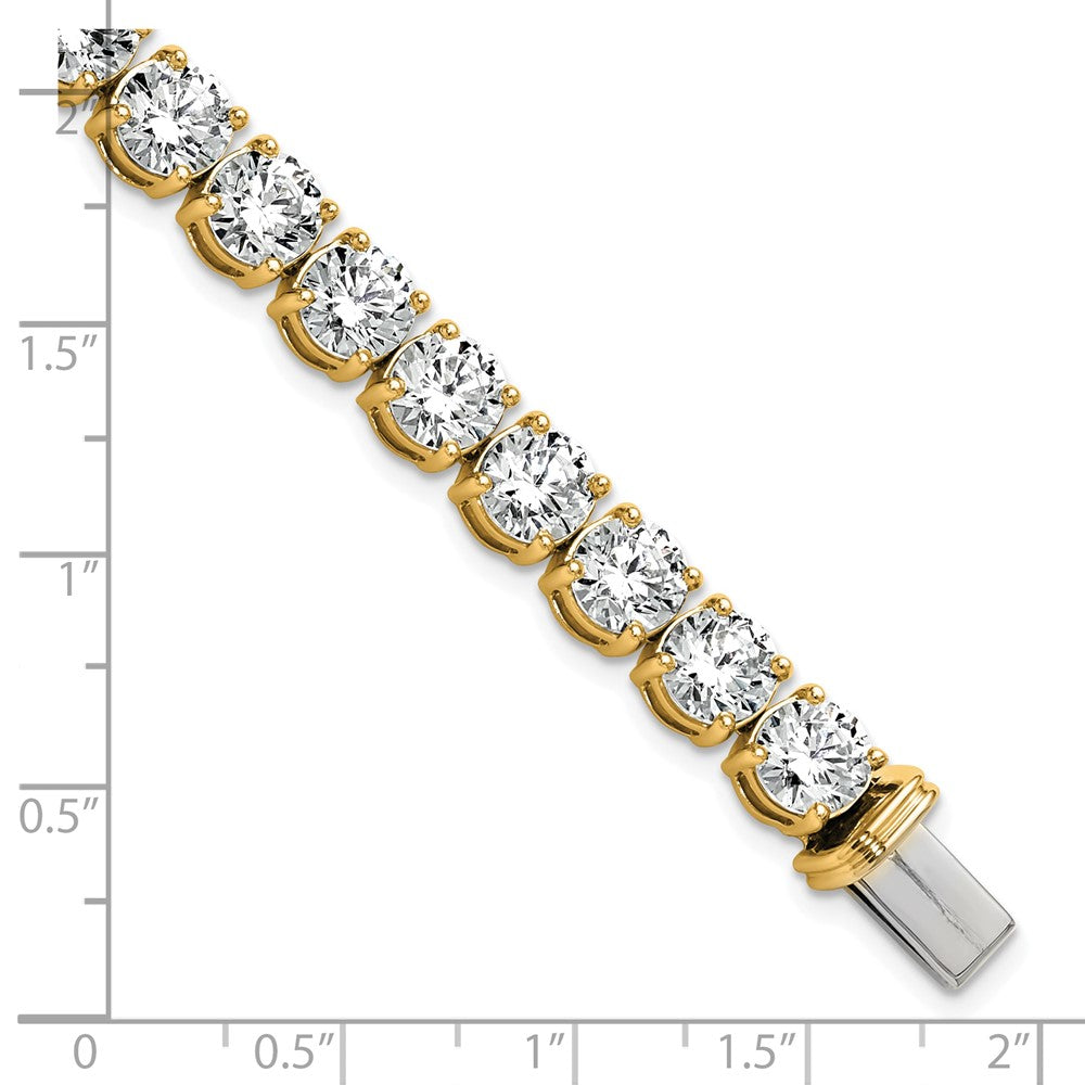 14k Yellow Gold 25 Ct. Lab Grown Diamond VS/SI+ G+ Tennis Bracelet
