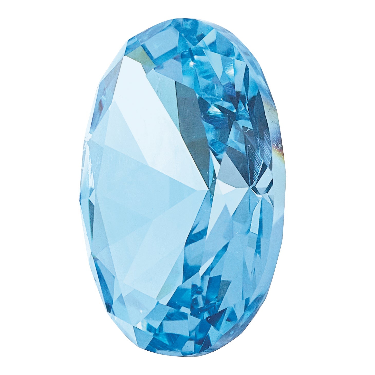 Gemstone Nano Crystal 5X3mm Oval March Birthstone