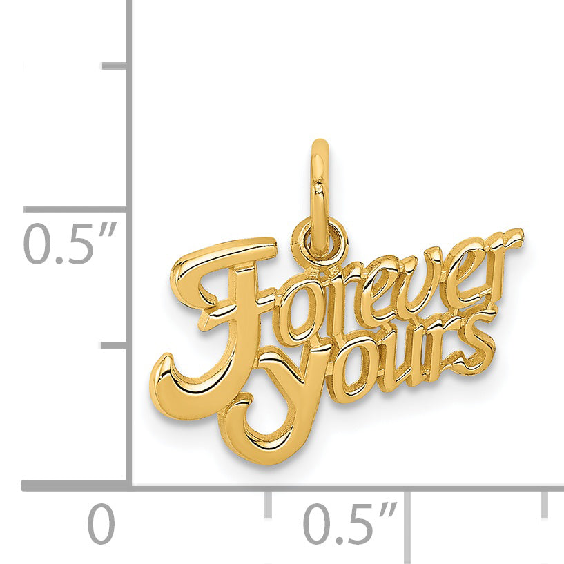 14K Yellow Gold Forever Yours Charm