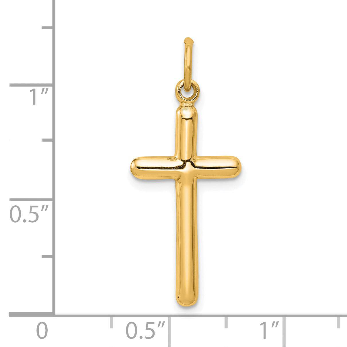 14K Yellow Gold Cross Pendant