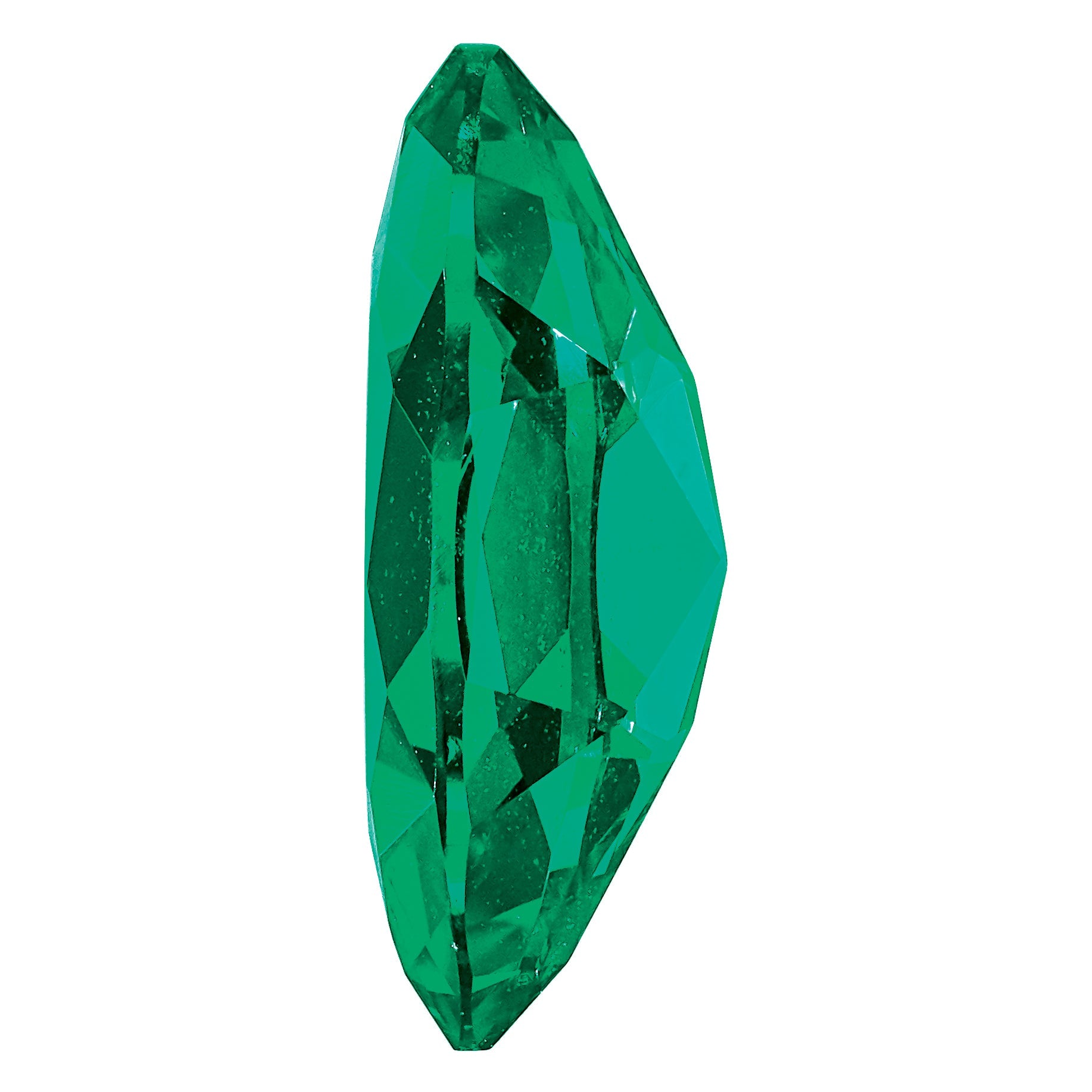Gemstone Created Emerald 8X4mm Marquise