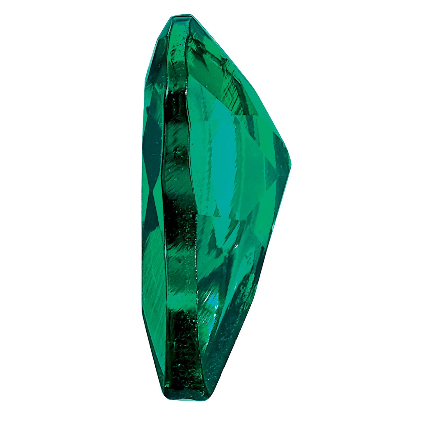 Gemstone Created Emerald 5X3mm Pear