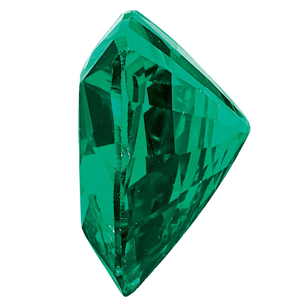 Gemstone Created Emerald 7mm Trillion
