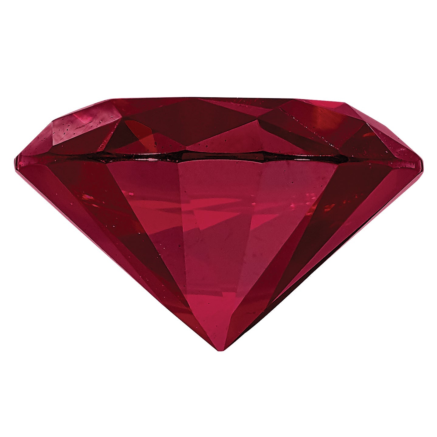 Gemstone Created Ruby 2mm Round