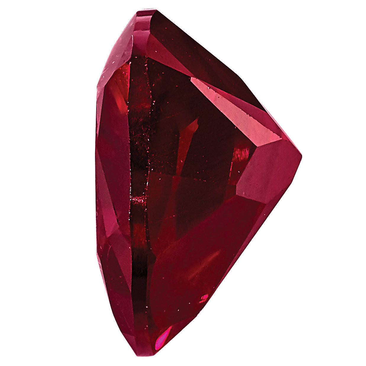 Gemstone Created Ruby 7mm Trillion