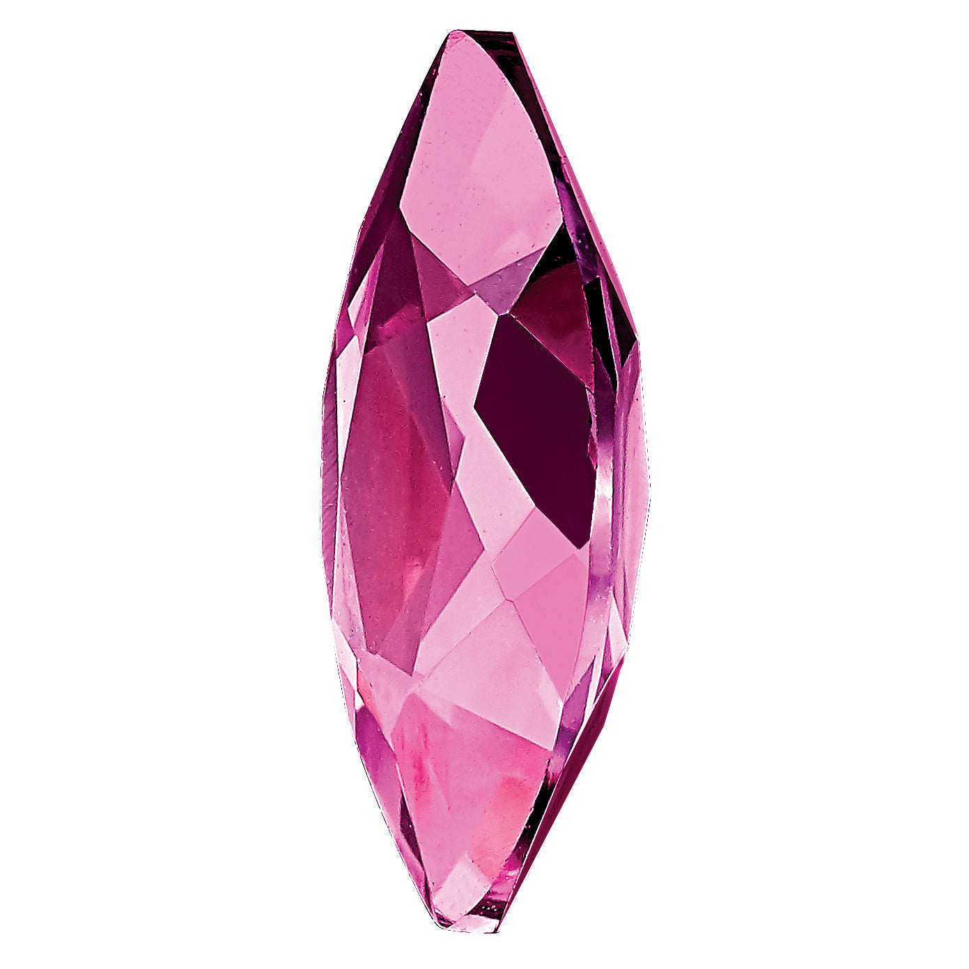 Gemstone Created Pink Sapphire 10X5mm Marquise