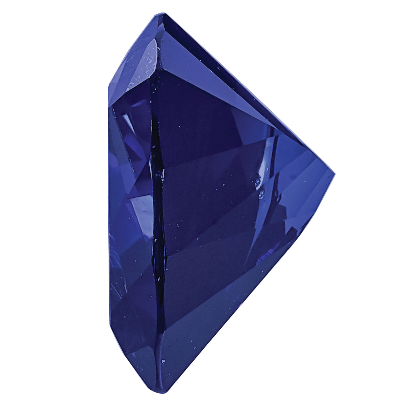 Gemstone Created Blue Sapphire 5mm Trillion