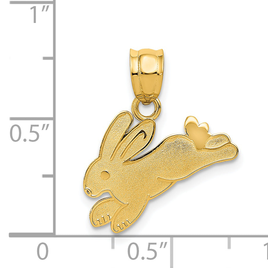 14K Yellow Gold Rabbit Charm
