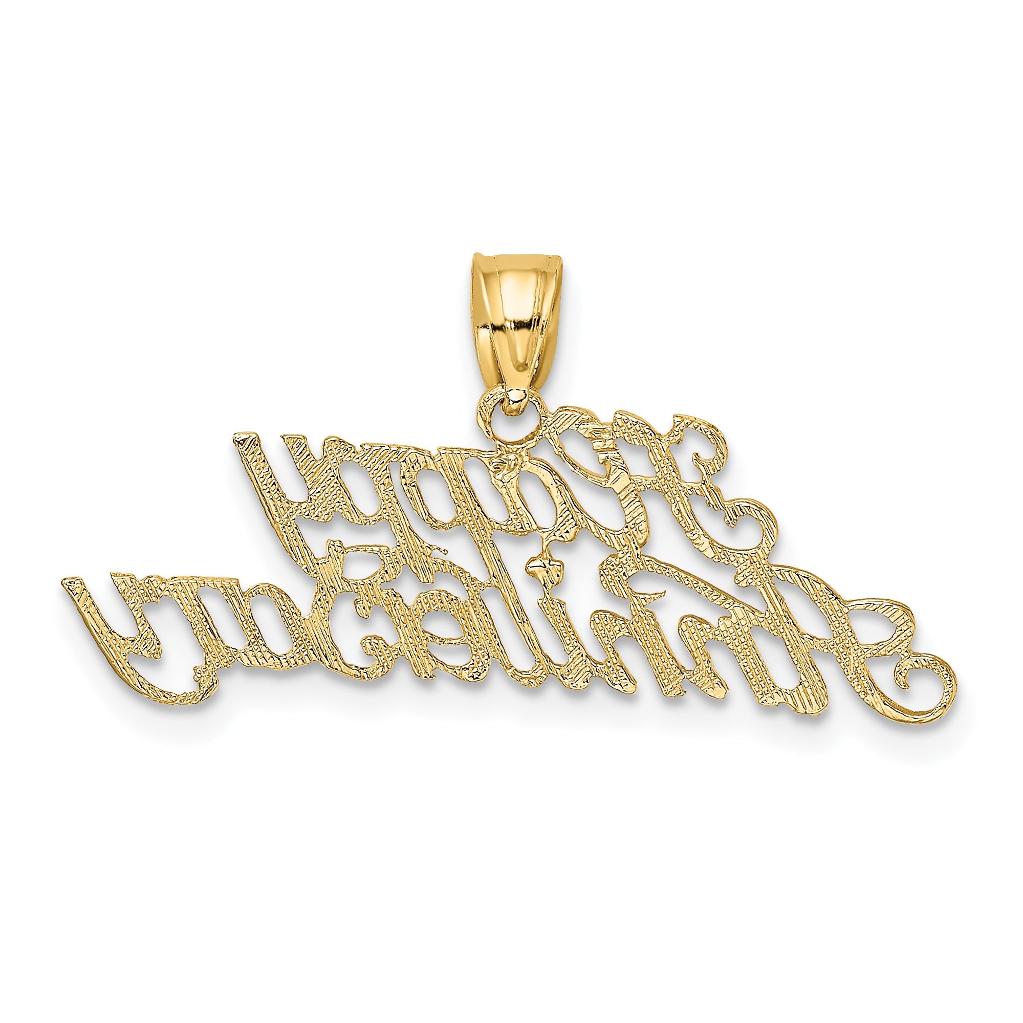 14K Yellow Gold Polished Happy Anniversary Charm