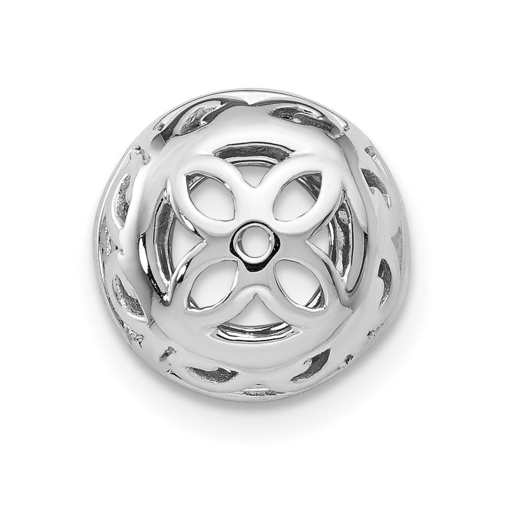 14K White Gold True Origin 1/2 Carat Lab Grown Diamond Vs D E F For 5 5.5mm Studs Earring Jackets