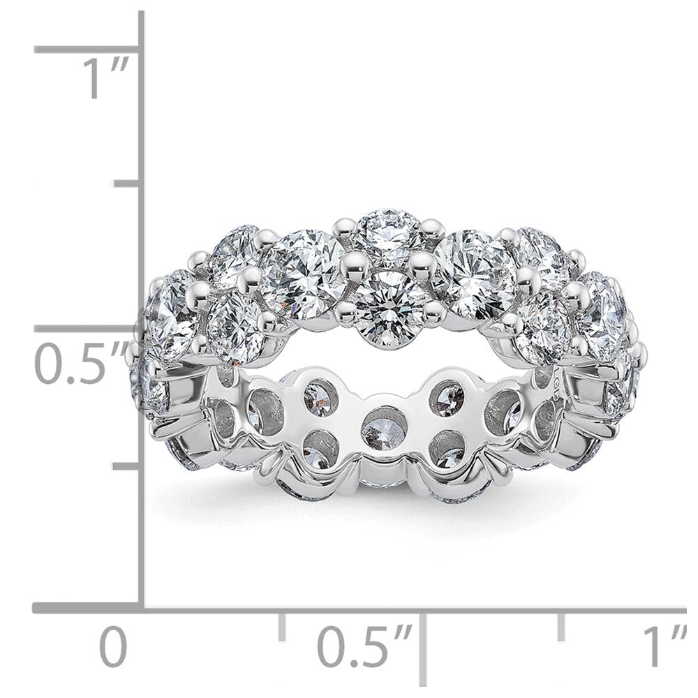 14K White Gold True Origin Lab Grown Diamond Vs Def 3 1/5 Carat Size 4 Eternity Band