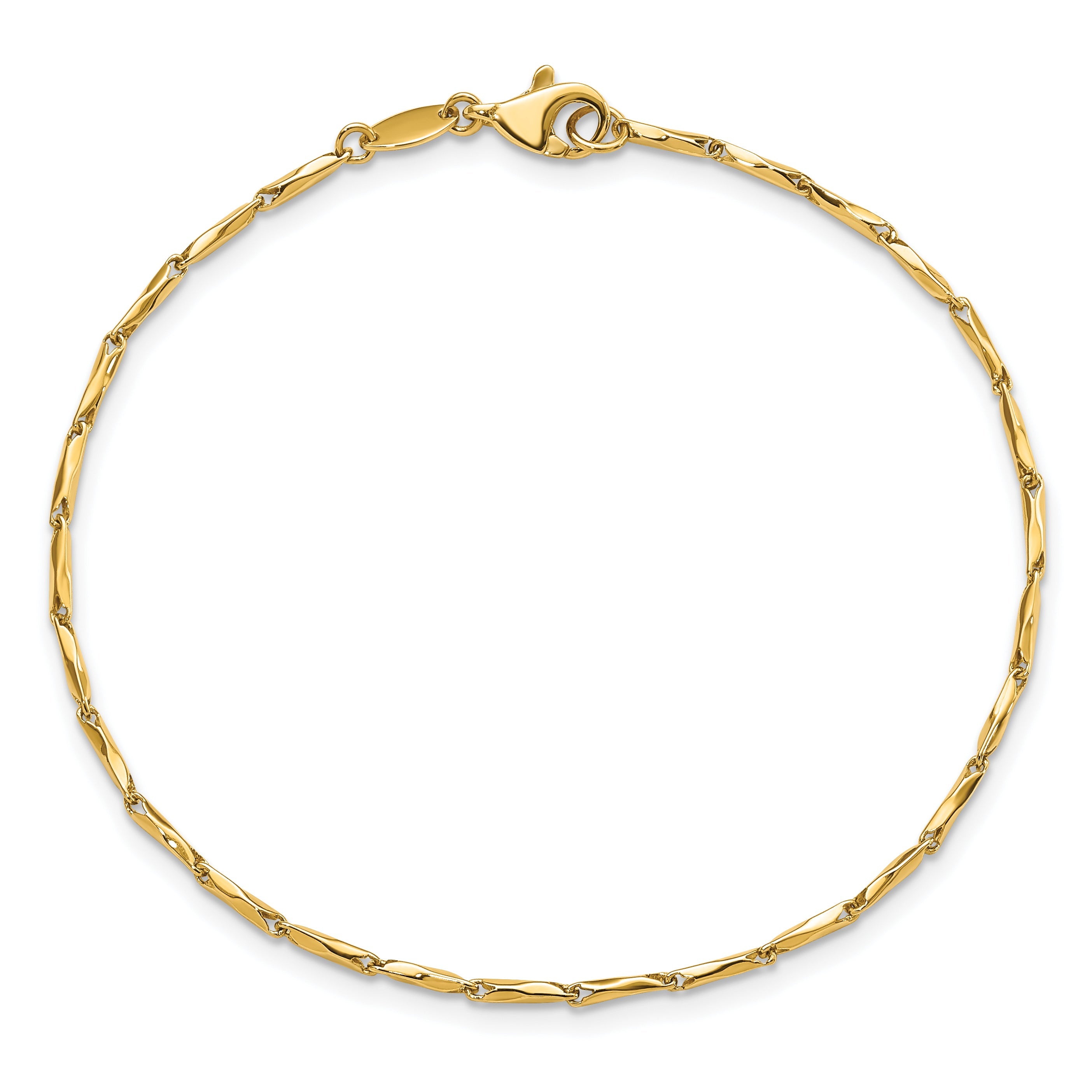 7.25 Inch 14K Polished Fancy Link 7.25In Bracelet