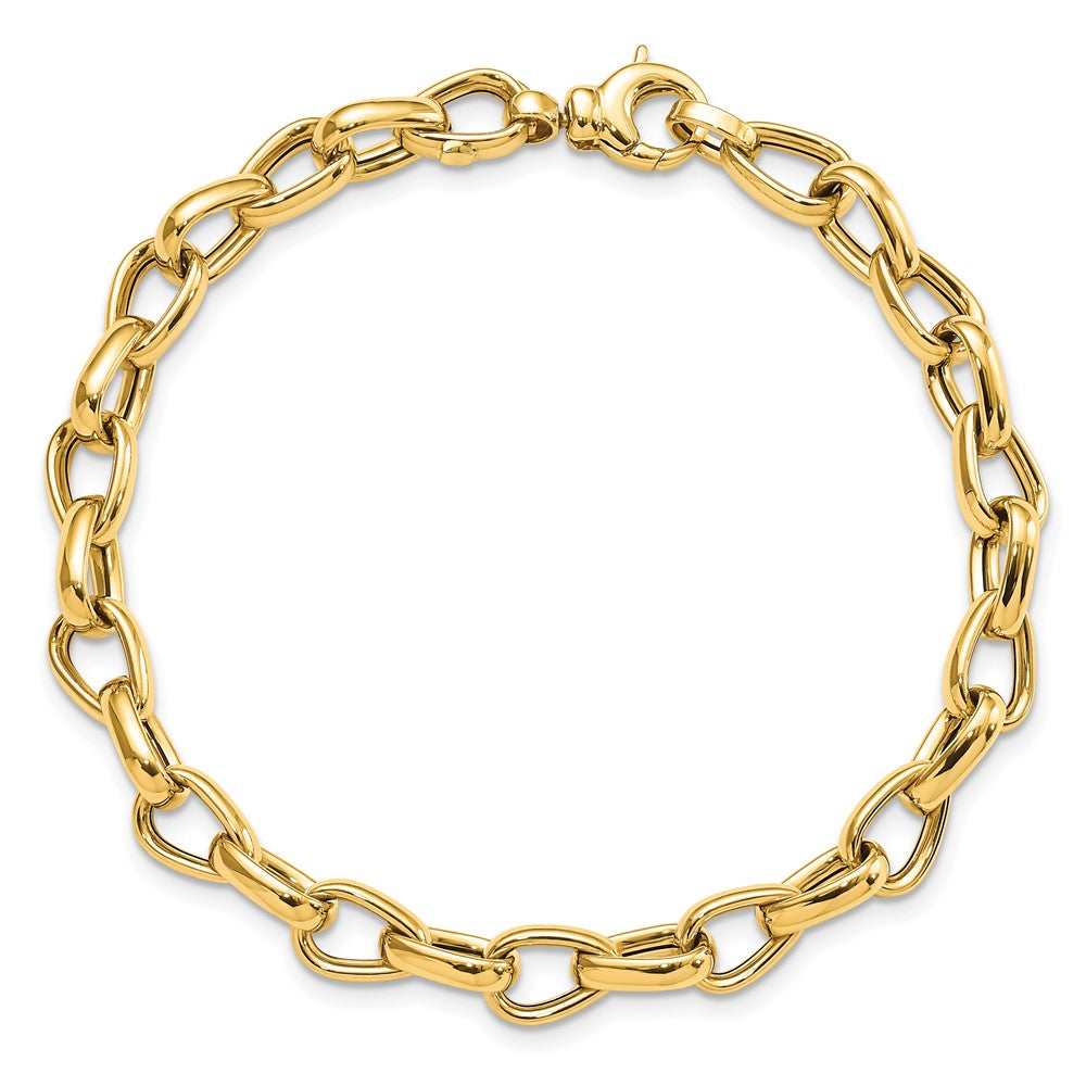 7.75 Inch 14K Polished Fancy Link Bracelet