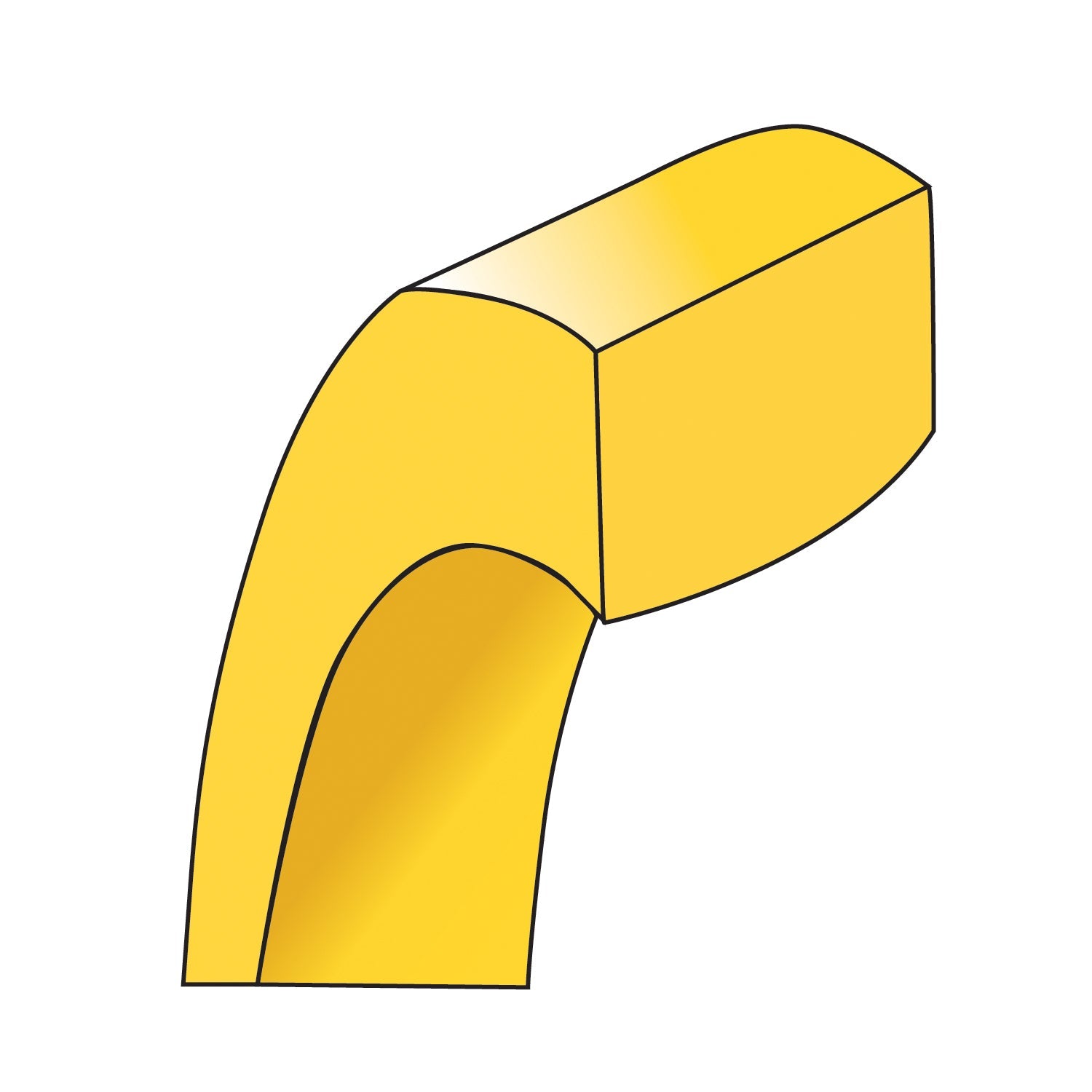 10K Yellow Gold 10Ky 4.5mm Standard Flat Comfort Fit Band Size 7.5