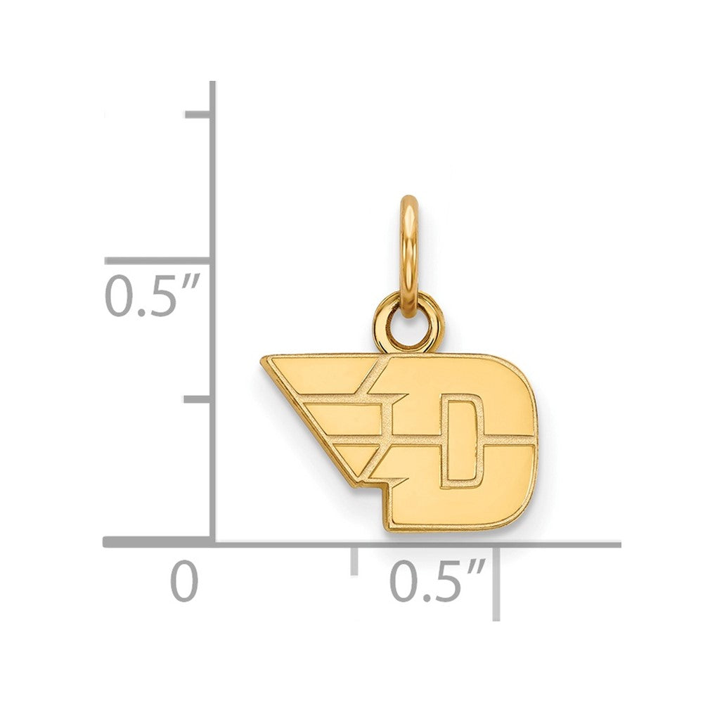 14K Yellow Gold Logoart University Of Dayton Extra Small Pendant