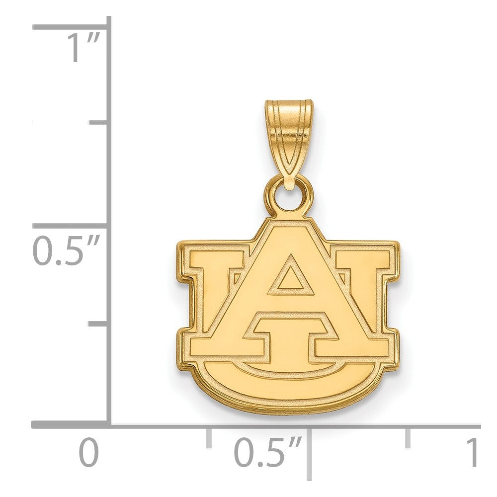 Gold Plated Sterling Silver Logoart Auburn University A U Small Pendant