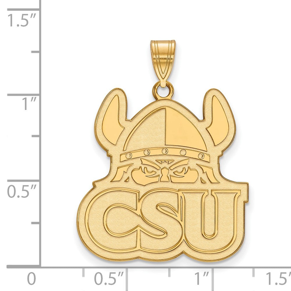 14K Yellow Gold Logoart Cleveland State University Extra Large Pendant