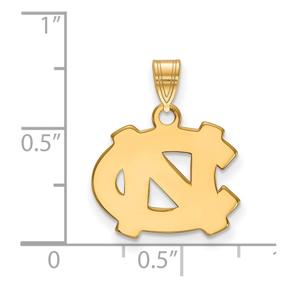 10K Yellow Gold Logoart University Of North Carolina N C Small Pendant