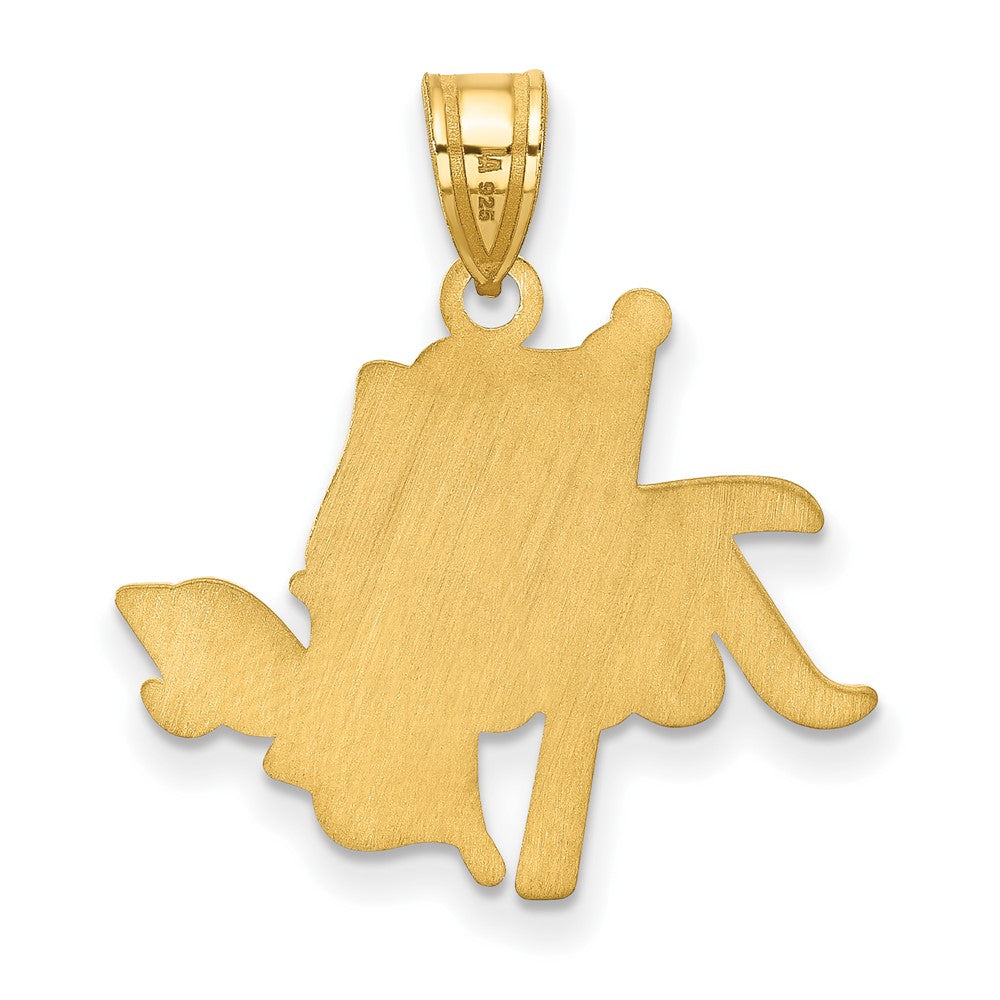 14K Yellow Gold Logoart University Of Tulsa Large Pendant