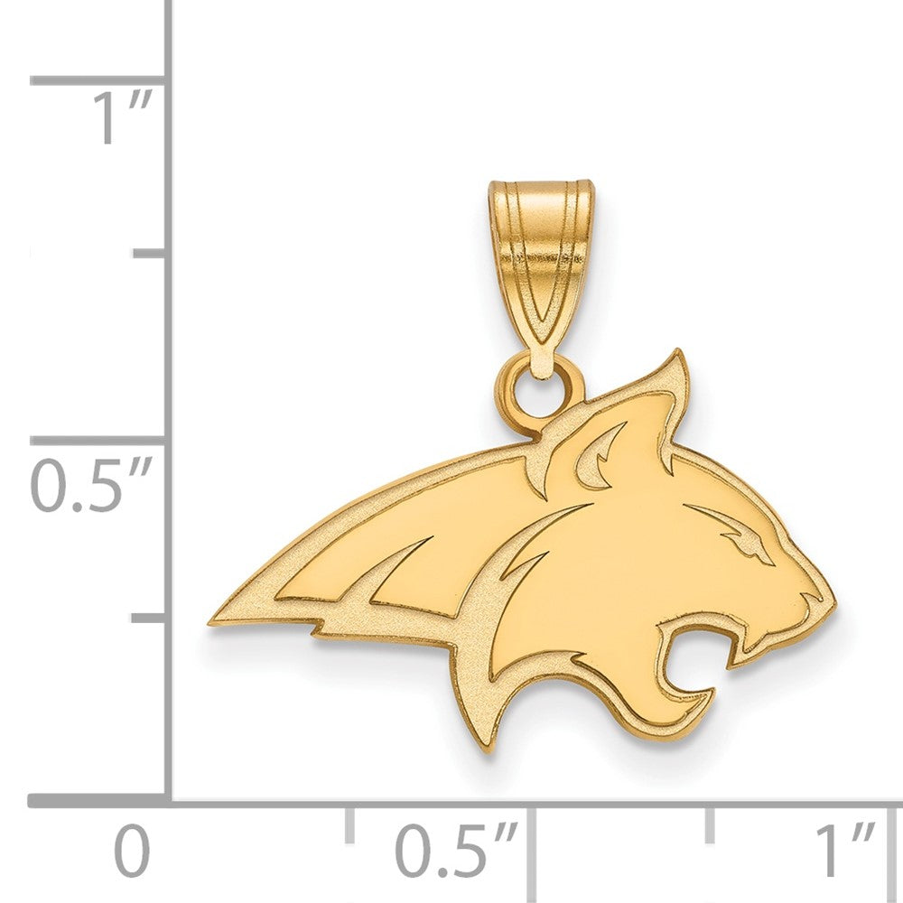 10K Yellow Gold Logoart Montana State University Bobcat Medium Pendant