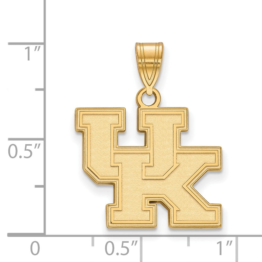 10K Yellow Gold Logoart University Of Kentucky U K Medium Pendant