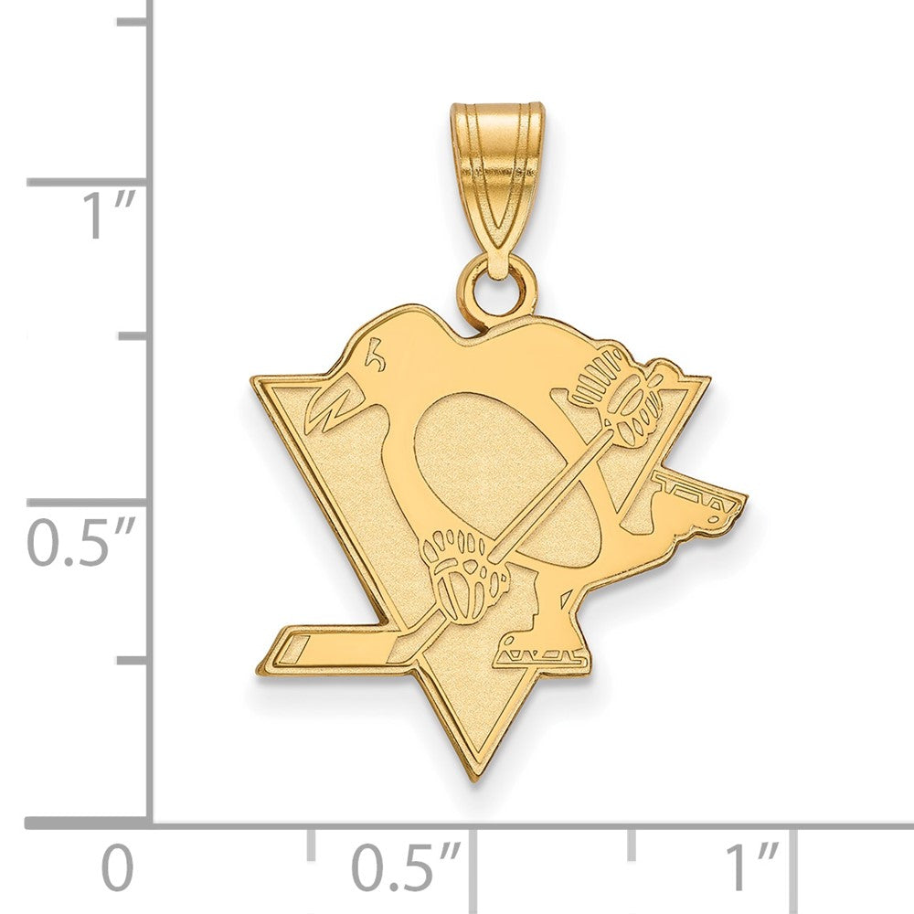 10K Yellow Gold 10Ky Pittsburgh Penguins Large Pendant