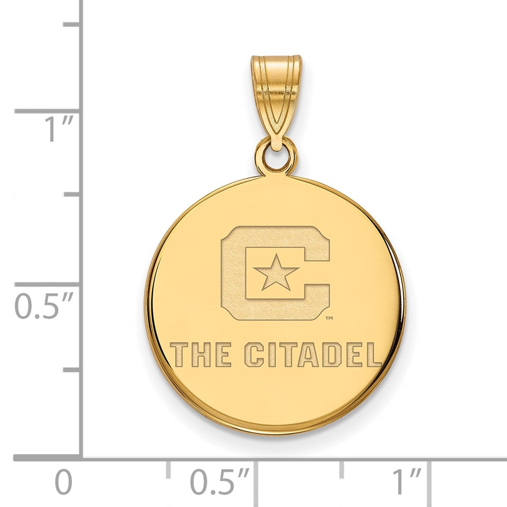 10K Yellow Gold 10Ky Logoart The Citadel Large Pendant